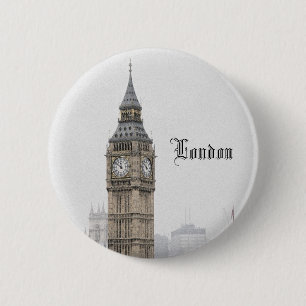 Big Ben London (Watercolour) 2 Inch Round Button