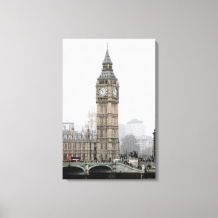 Big Ben London (Watercolour) Canvas Print