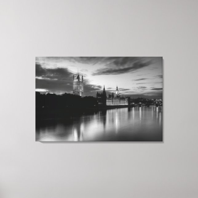Big Ben night view Canvas Print (Front)