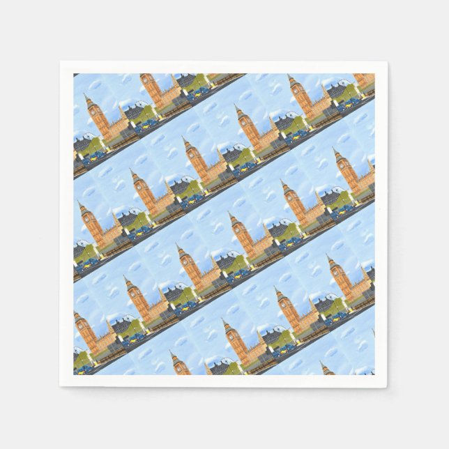 Big Ben Paper Napkin (Front)