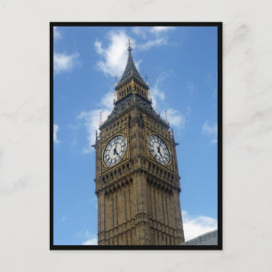 big ben tower border postcard
