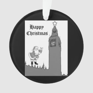 Big Ben Vintage Père Noël Noël Londres