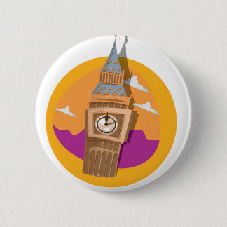 Big Ben Westminster Clock Tower 2 Inch Round Button