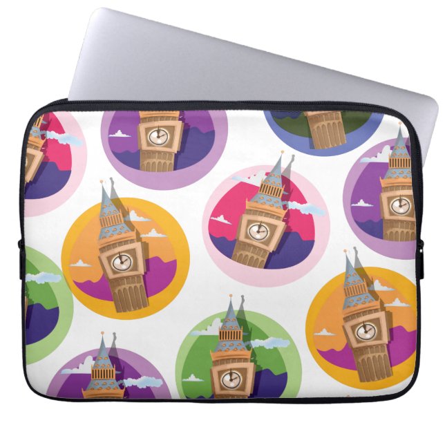 Big Ben Westminster Clock Tower Laptop Sleeve (Front)