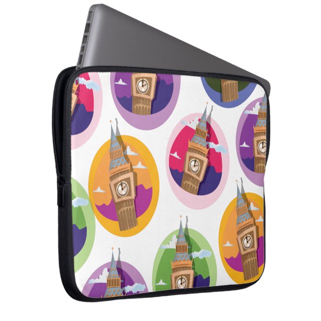 Big Ben Westminster Clock Tower Laptop Sleeve (Front Right)