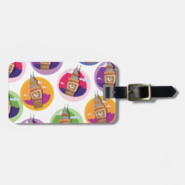 Big Ben Westminster Clock Tower Luggage Tag (Front Horizontal)