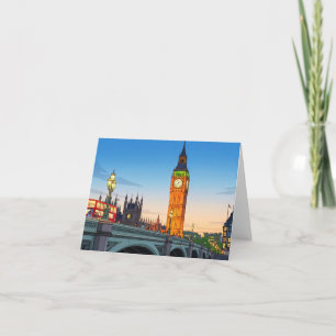 Big Ben Westminster view greeting card