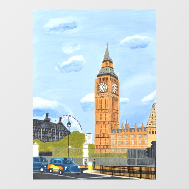 Big Ben window Cling  (Sheet)