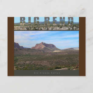 BIG BEND NAT’L PARK-Texas-Rio Grande Valley- Postcard