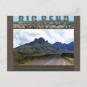 BIG BEND NAT’L PARK-Texas-The Basin- Postcard