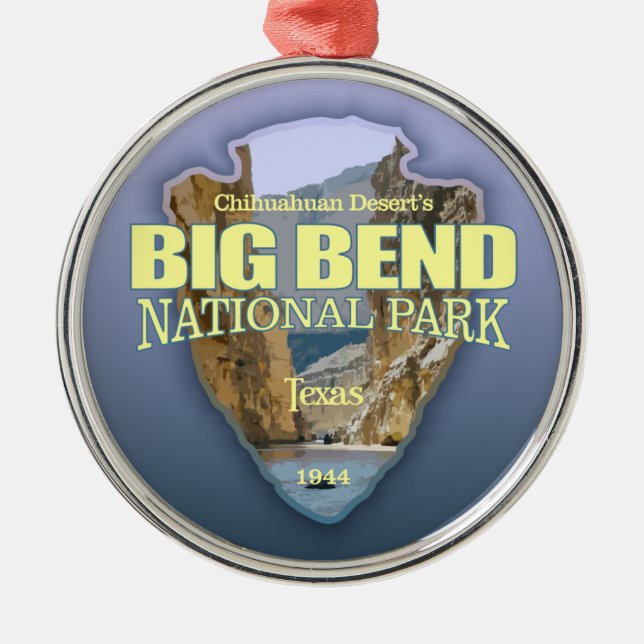 Big Bend National Park (arrowhead) Metal Ornament (Front)