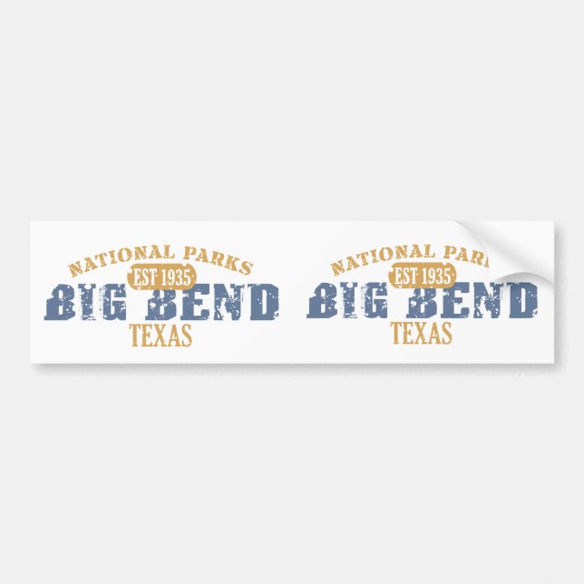 Big Bend National Park Bumper Sticker (Front)