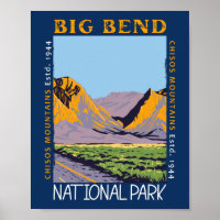 Big Bend National Park Chisos Mountain Distressed