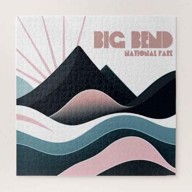 Big Bend National Park Coloured Hills Jigsaw Puzzle (Vertical)