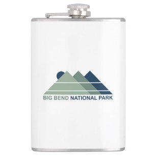 Big Bend National Park Mountain Sun Hip Flask