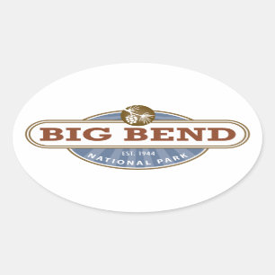 Big Bend National Park Oval Sticker