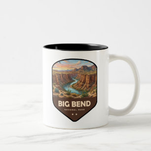 Big Bend National Park Shield Two-Tone Coffee Mug