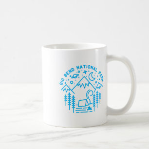 Big Bend National Park Shirt Camping Line Art Hiki Coffee Mug