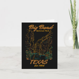 Big Bend National Park Texas Camping Hiking Nature Card