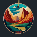 Big Bend National Park Texas  Ceramic Ornament<br><div class="desc">Big Bend National Park Texas</div>