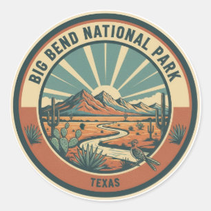 Big Bend National Park Travel Classic Round Sticker