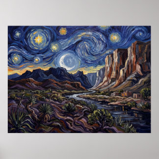 Big Bend Starry Night Poster
