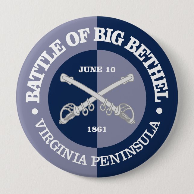 Big Bethel (B&G) 4 Inch Round Button (Front)
