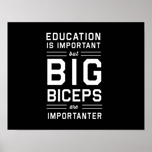 Big Biceps are Importanter Poster (Front)