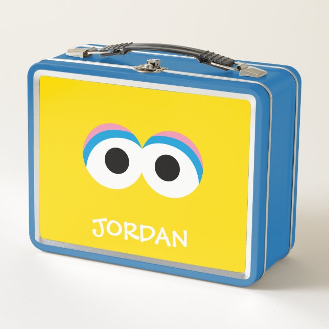 Big Bird Big Face | Add Your Name Metal Lunch Box (Front)
