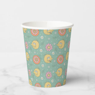 Big Bird   Good Vibes Floral Pattern Paper Cups