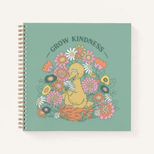 Big Bird   Grow Kindness Floral Graphic Notebook