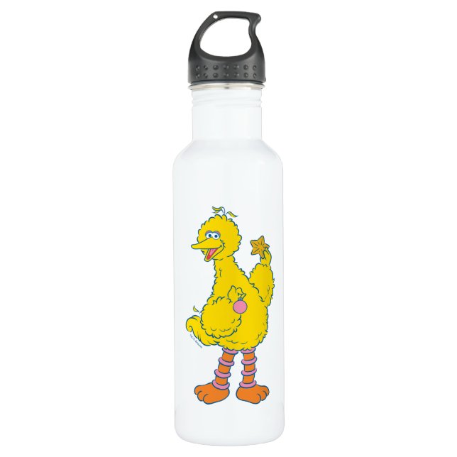 Big Bird Holding Christmas Ornaments 710 Ml Water Bottle (Front)