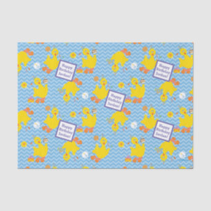 Big Bird Party Chevron Pattern Tissue Paper
