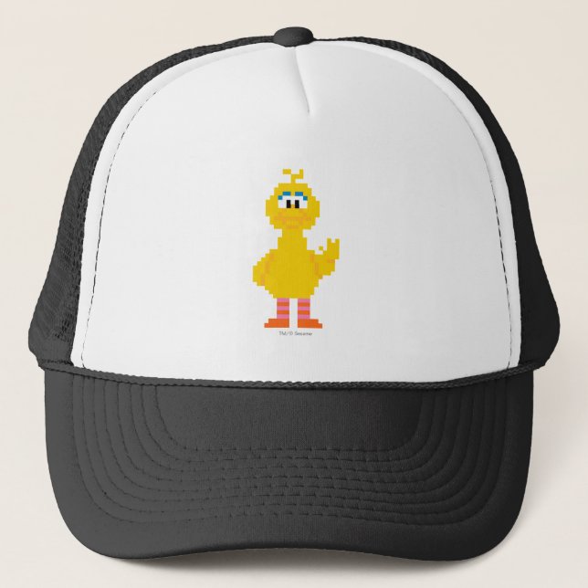 Big Bird Pixel Art Trucker Hat (Front)