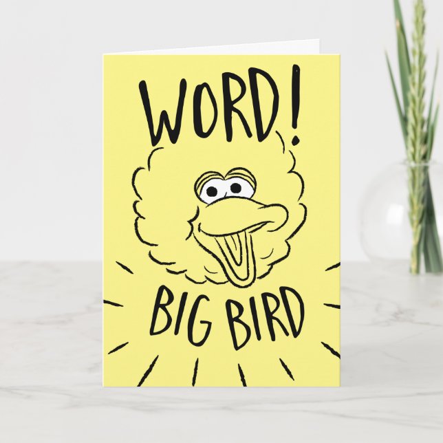 Big Bird Skate Logo - Word! Big Bird Card (Front)