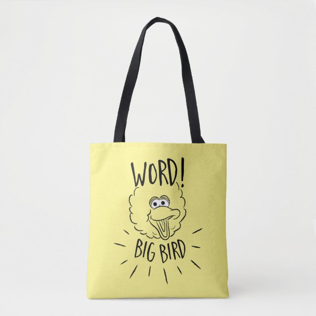 Big Bird Skate Logo - Word! Big Bird Tote Bag (Front)