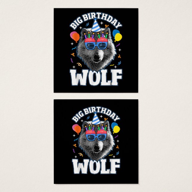 Big Birthday Wolf for Wolves (Front & Back)