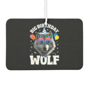 Big Birthday Wolf for Wolves Air Freshener