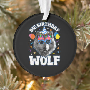 Big Birthday Wolf for Wolves Ornament