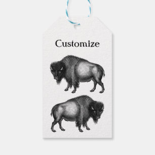 Big Bison Buffalo Thunder_Cove Gift Tags
