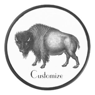 Big Bison Buffalo Thunder_Cove   Hockey Puck