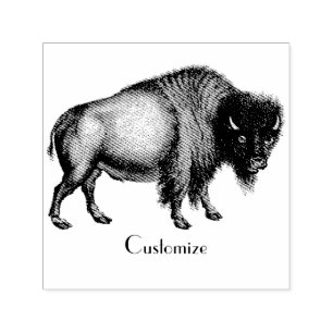 Big Bison Buffalo Thunder_Cove Self-inking Stamp