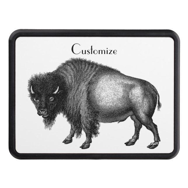 Big Bison Buffalo Thunder_Cove Trailer Hitch Cover (Front)