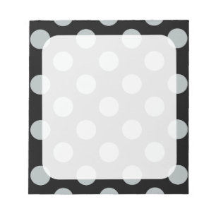 Big Black and Grey Dots Notepad