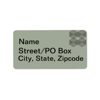 Big Black and White Diamonds Horizontal XL Label