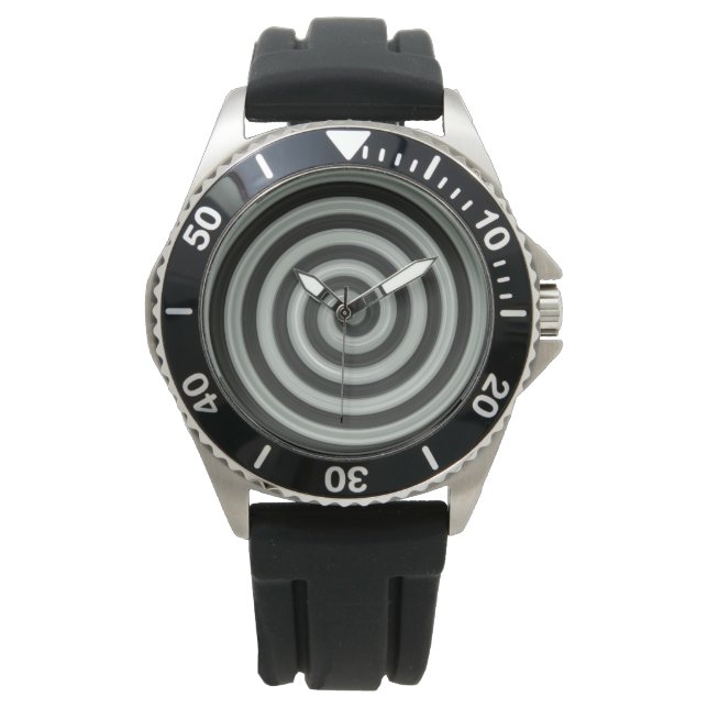Big black and white spiral watch (Front)
