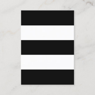 Big Black and White Stripes Business Card