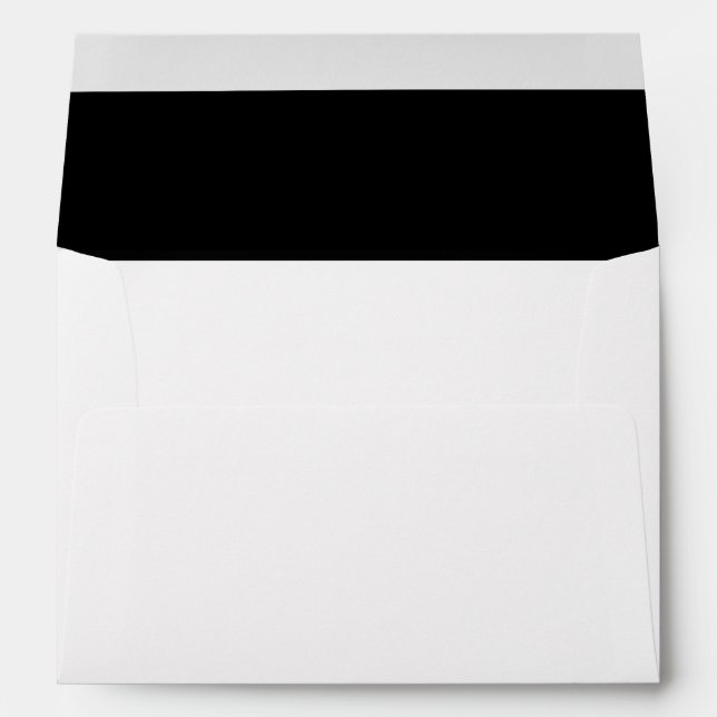 Big Black and White Stripes Envelope (Back (Bottom))