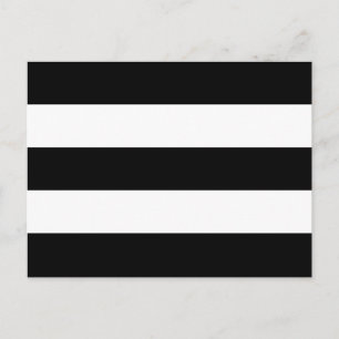 Big Black and White Stripes Postcard