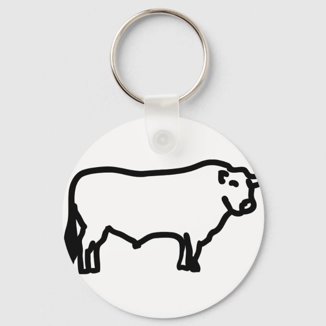 big black angus keychain (Front)